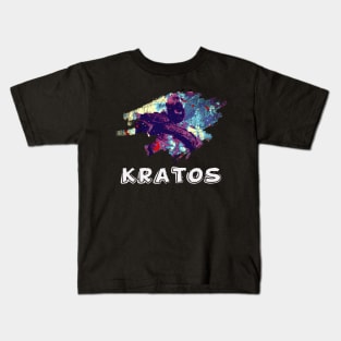 Rage And Redemption Kratos God Of War Journey Kids T-Shirt